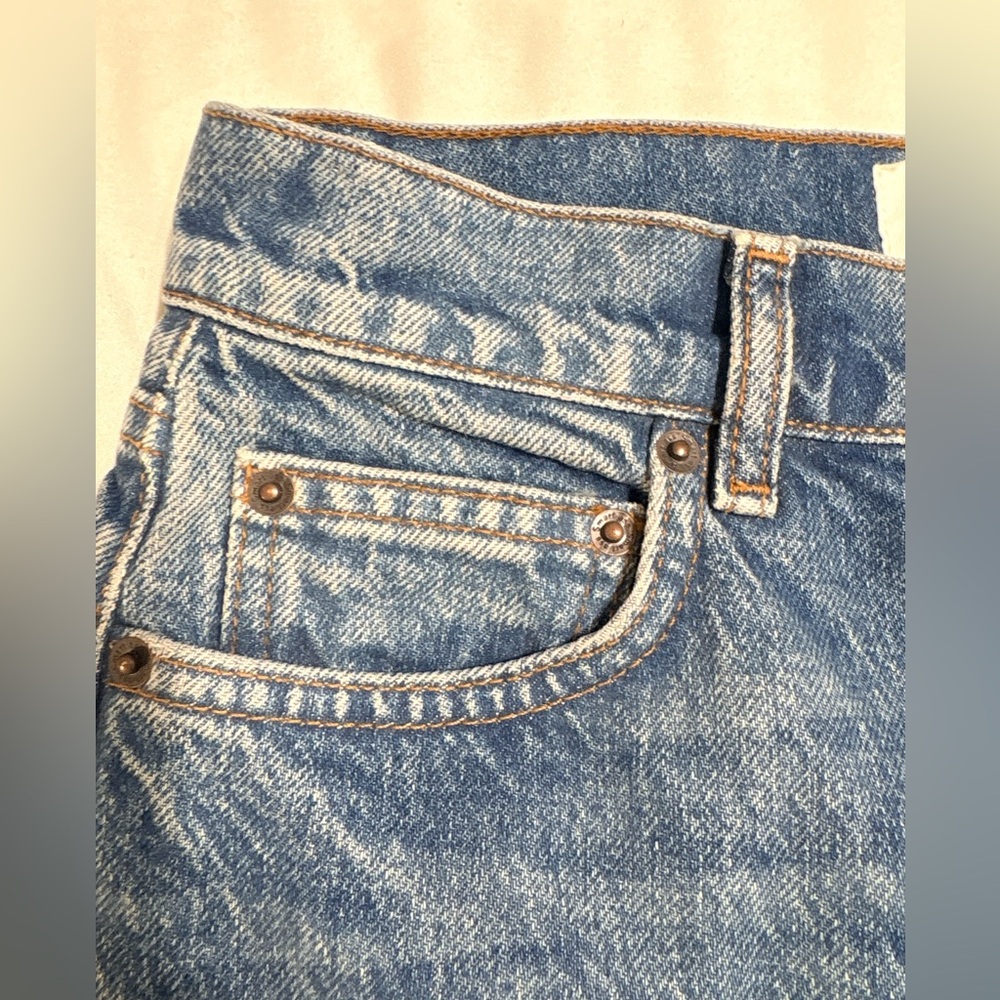 Reformation Cynthia High Rise Straight Jeans in Shasta Wash Button Fly Size 26 - Picture 9 of 14